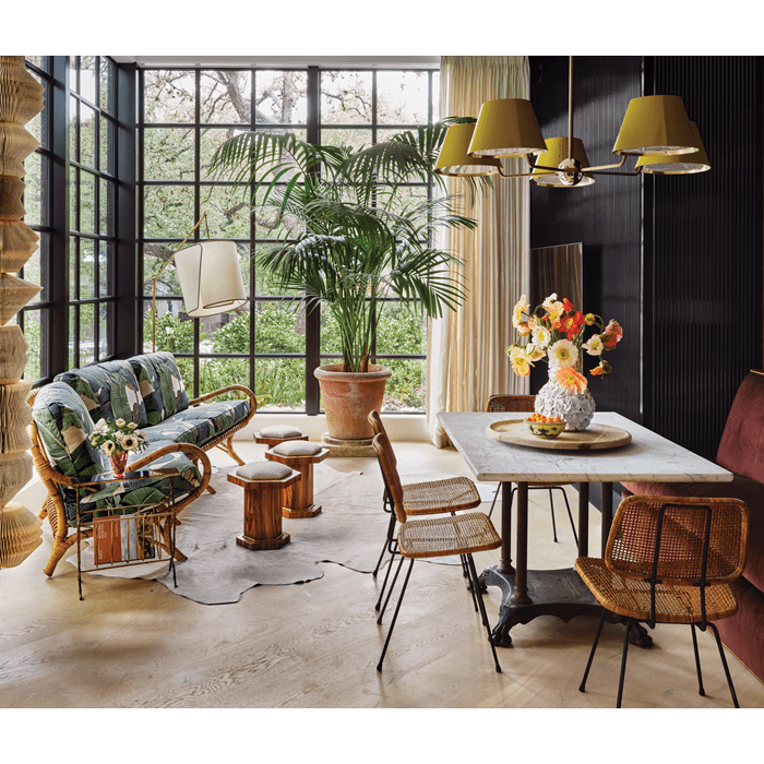 Texas designer Fern Santini collaborated with many individuals to create this home inspired by Austin's musical history.