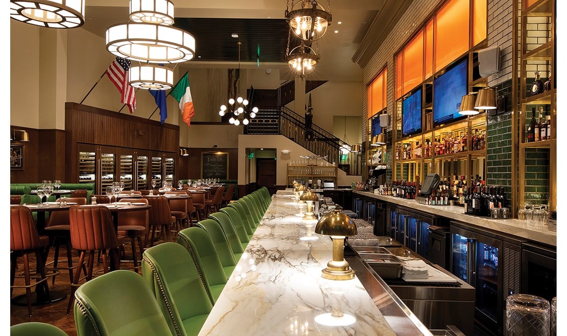 The dining floor at Smith & Wollensky's new restaurant in The Venetian, Las Vegas.