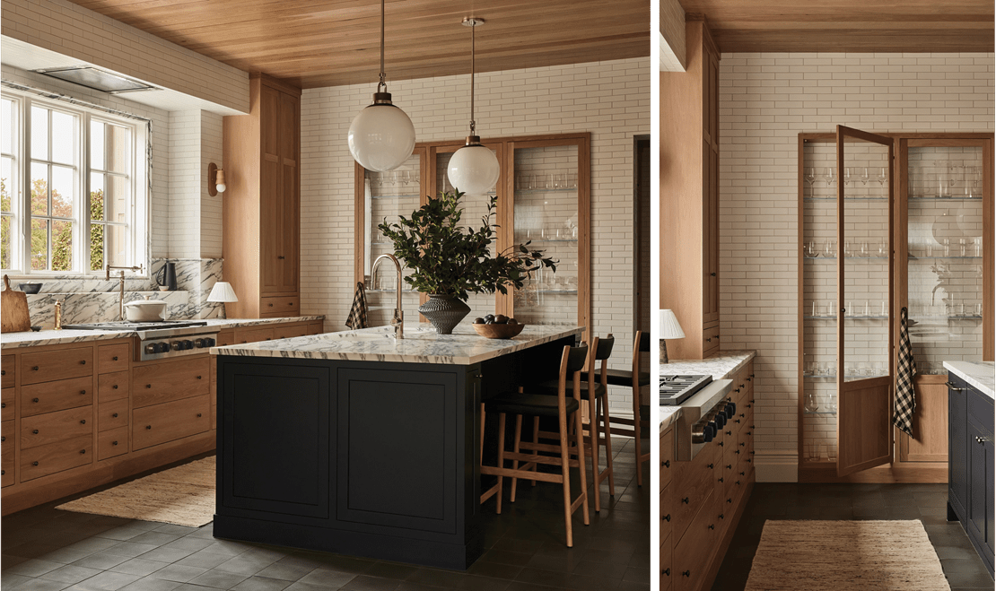 3rd place, Kerrie Hubener's   Upper Saddle River, New Jersey kitchen featuring Sub-Zero and Wolf appliances.