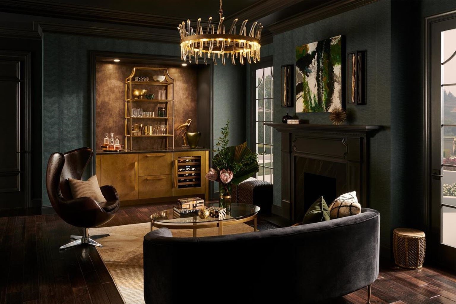 Sub-Zero, Wolf, and Cove appliances compliment these beautifully designed interiors while adding to their room's allure.