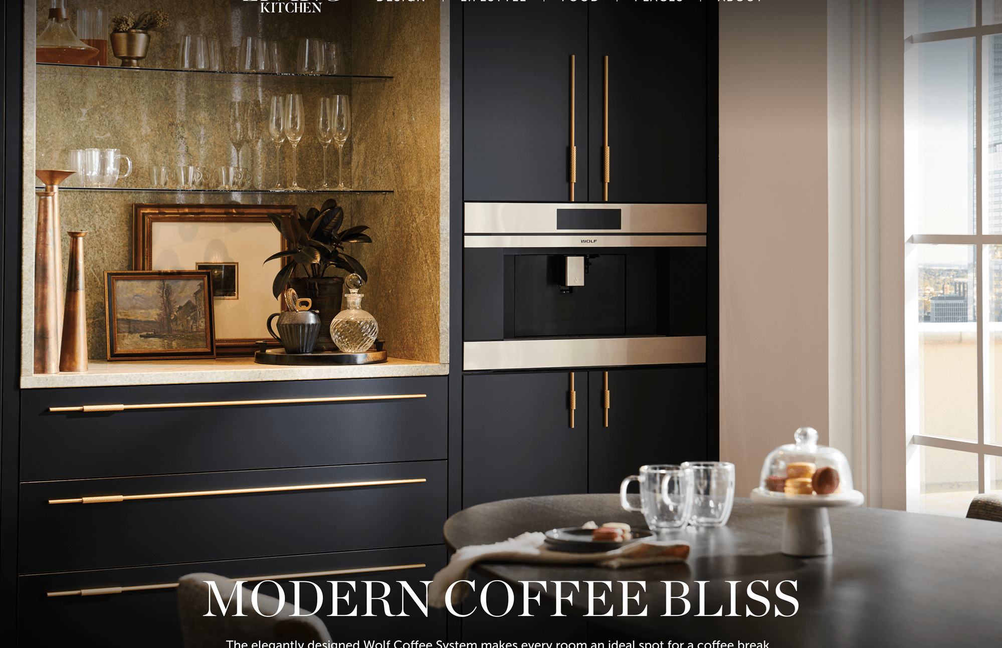 Get design inspiration for coffee lovers with the Wolf Coffee System being the easily accessible highlight in each room.
