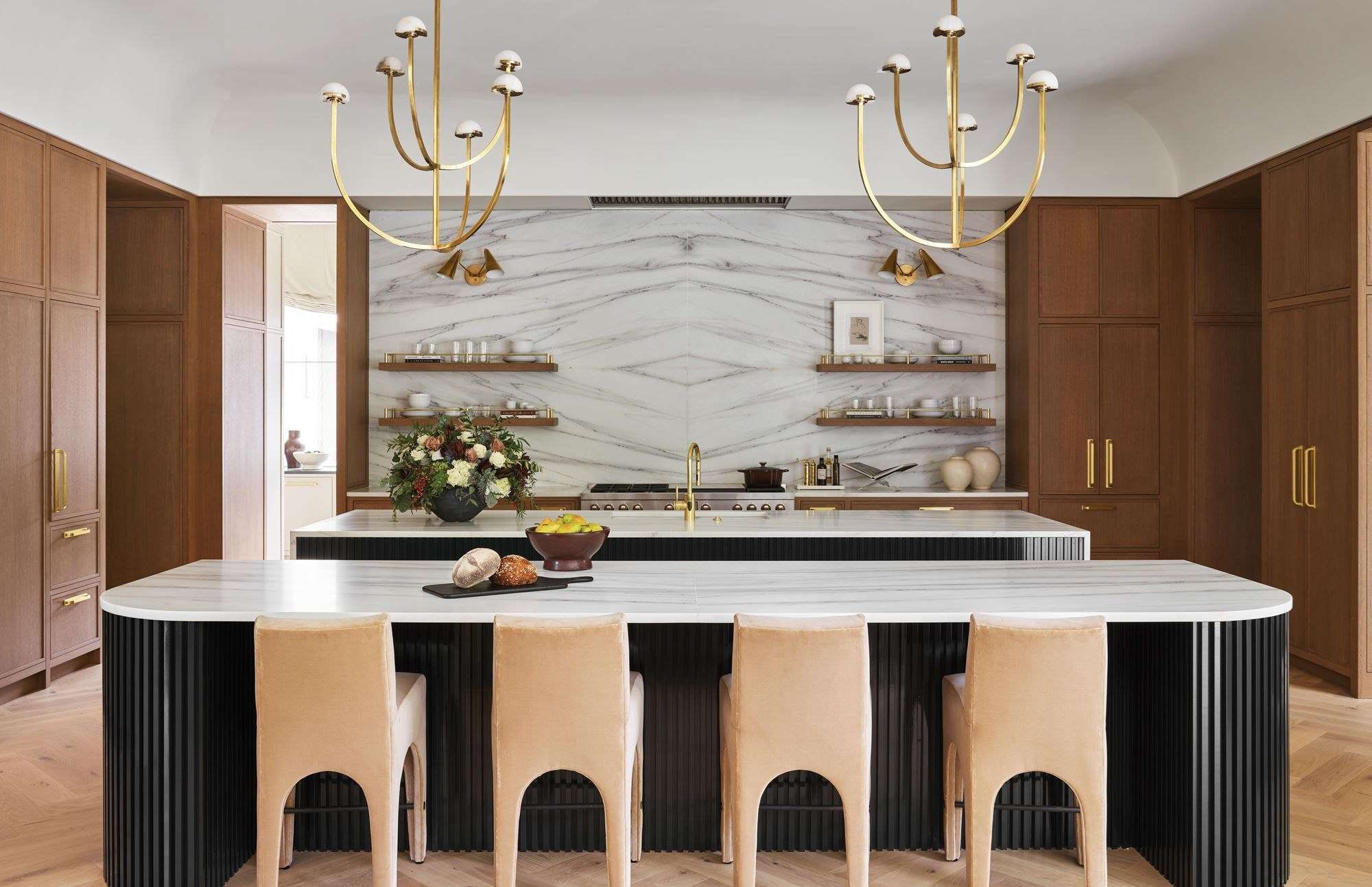 Over 20 interior designers were allowed to design different rooms in this 12,500-square-foot home in Atlanta, Georgia.