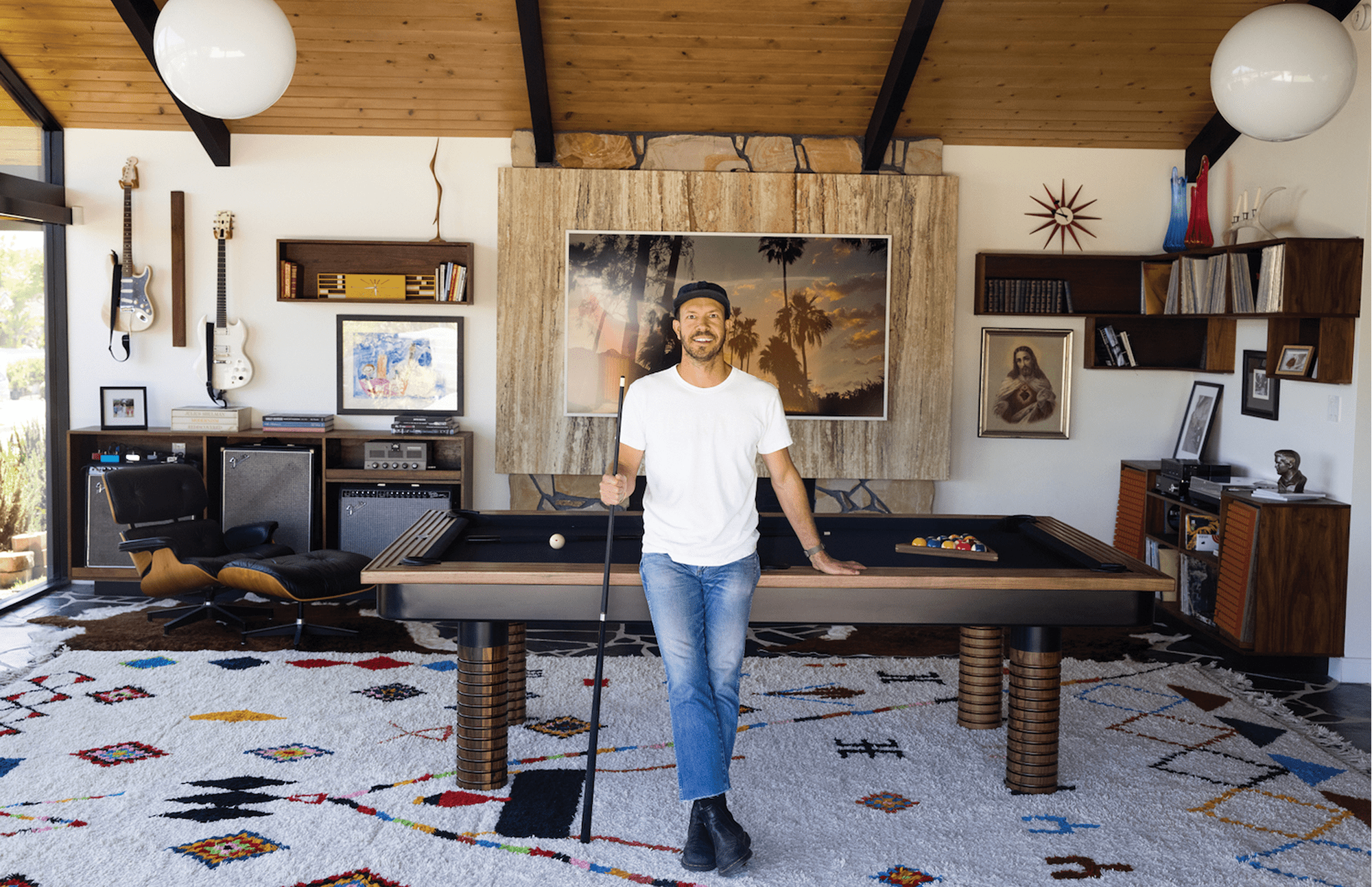 Sean Woosley, a southern California artisan, focuses on handcrafted furniture and other items like ping pong and pool tables.