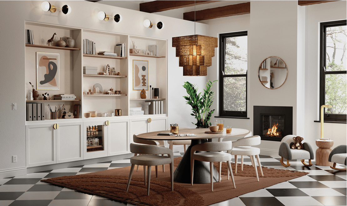 Even the children's library features the new dual Sub-Zero ADA Height Beverage Center and ADA Height Refrigerator.