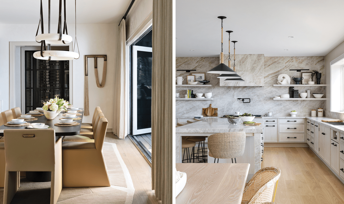 Whether it is your kitchen or living room, lighting can always be used to build whatever mood you'd like in your spaces.