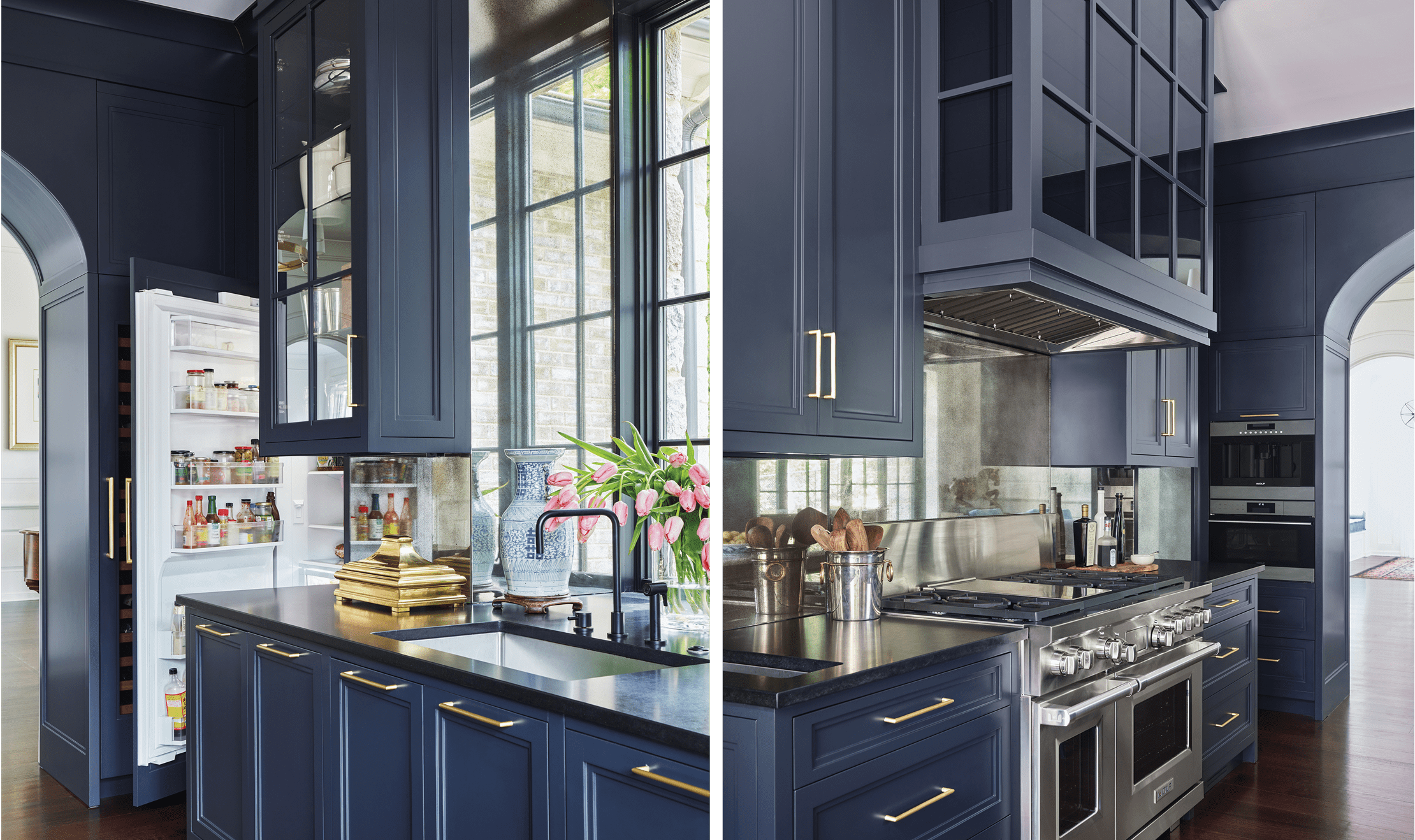 2nd place, Karen Ferguson's Atlanta, Georgia kitchen featuring Sub-Zero and Wolf appliances.