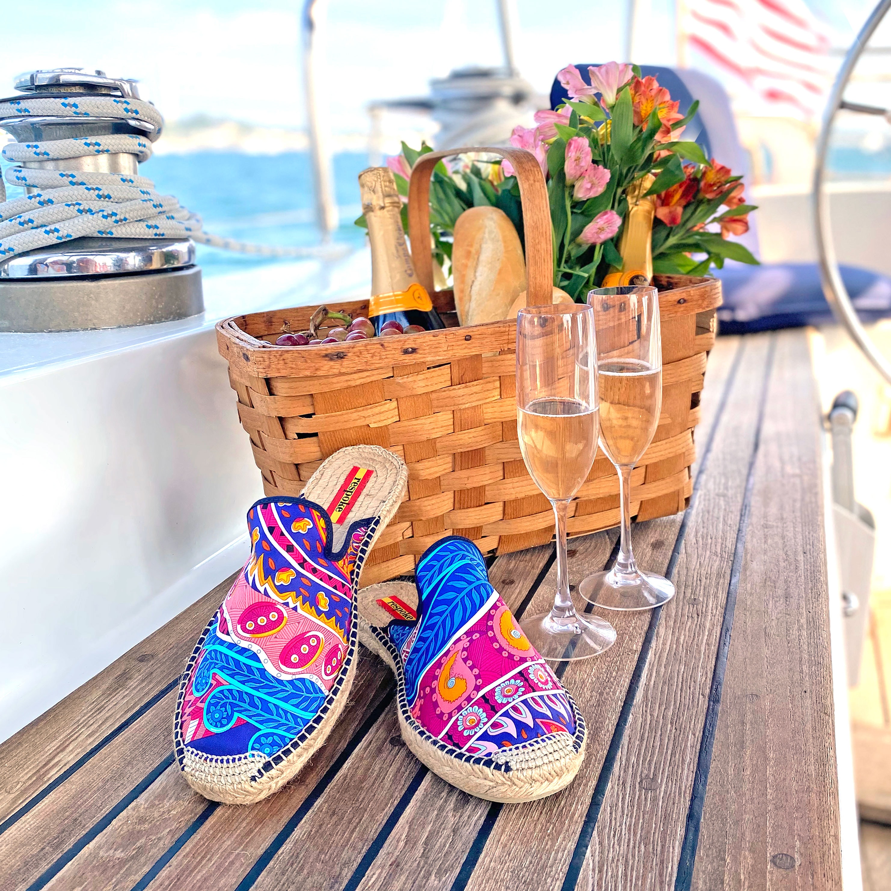 Hand-stitched, one-of-a-kind | Respoke Annitta Hermes Espadrilles