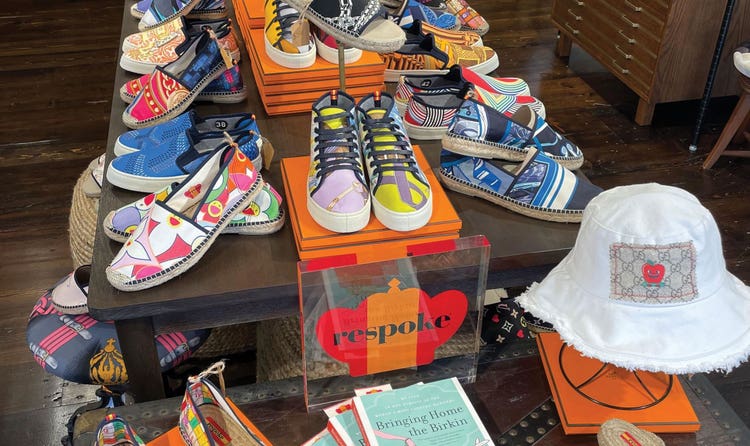 Respoke store interior featuring designer footwear and Michael Tonello's best-seller