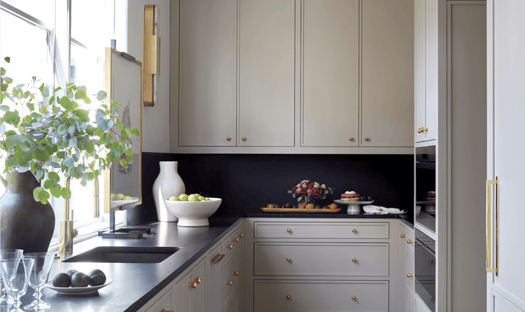 Kit Castaldo designed this butler pantry featuring two Cove 24-inch dishwashers and a variety of Sub-Zero refrigerators.