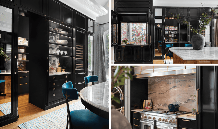 Additional perspectives of Fitzgerald's kitchen featuring unique storage designs that make her kitchen a staple.