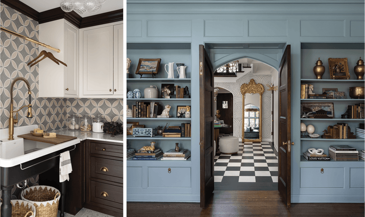 The home's renovation included five bathrooms, the primary closet, the second-floor laundry room, mudroom, and the kitchen.