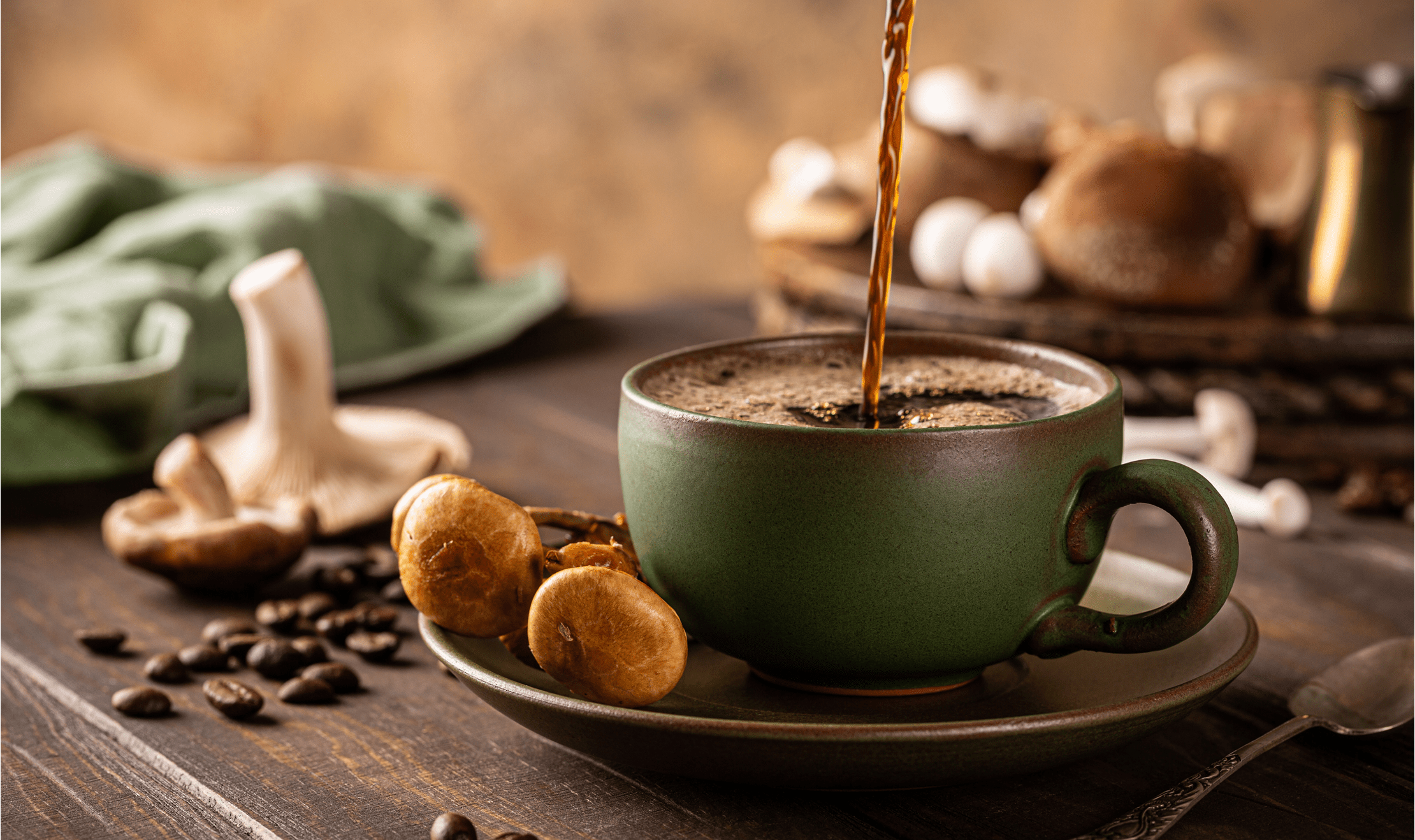 Mushroom Cocoa Latte