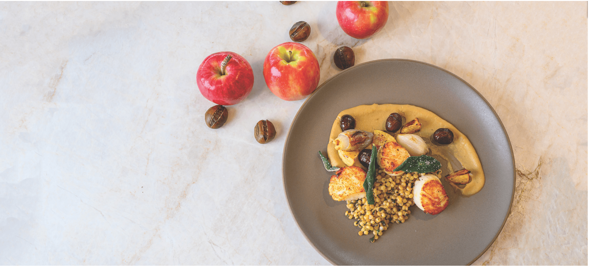 Scallops, Couscous & Velouté