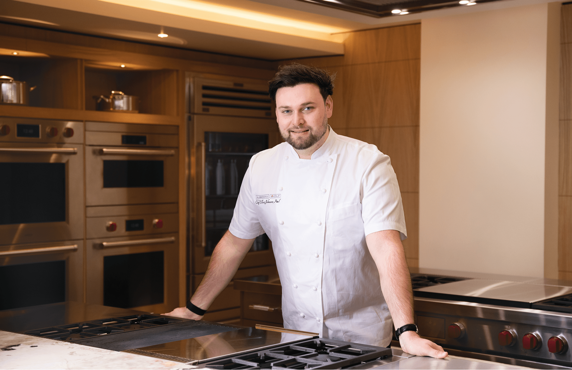 Sub-Zero Corporate Chef Elliot Johnson-Paul at the Knightsbridge, London, Sub-Zero and Wolf showroom.