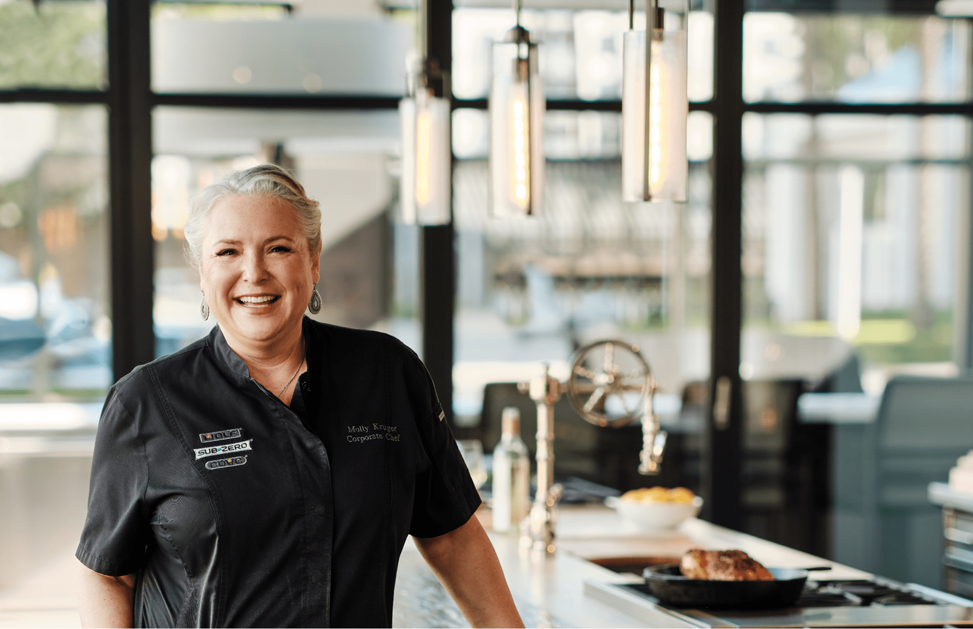 Sub-Zero, Wolf, and Cove Chef Molly Kruger shows off her West Coast flair within her culinary creations.