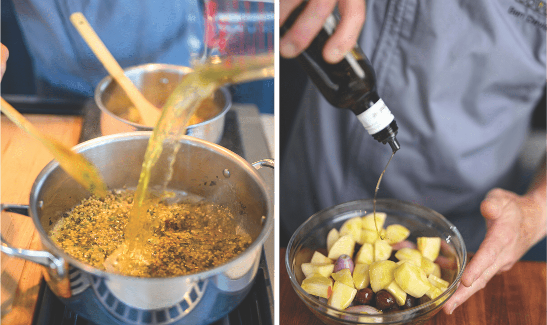 Coming from a lineage of teachers, Davis' favorite part of being a Sub-Zero, Wolf, and Cove chef is speaking with customers.