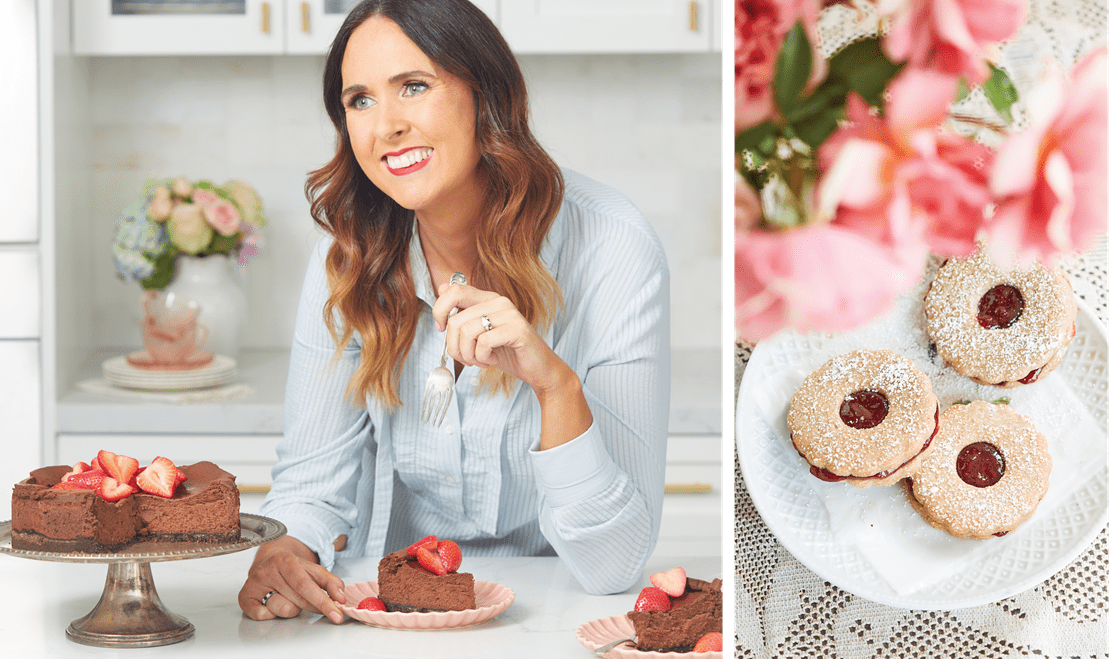 'Bigger Bolder Baking' creator Gemma Stafford showcasing a delicious treat.