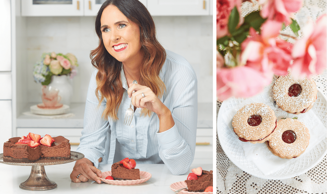 'Bigger Bolder Baking' creator Gemma Stafford showcasing a delicious treat.