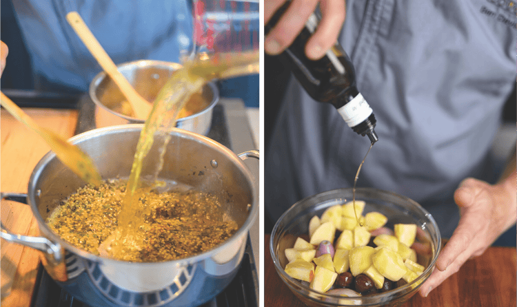 Coming from a lineage of teachers, Davis' favorite part of being a Sub-Zero, Wolf, and Cove chef is speaking with customers.