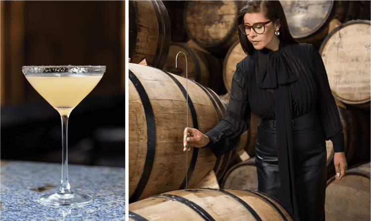 Viridiana Tinoco conducts tastings every month to analyze the status of each new blend, which is aged in multiple barrels.