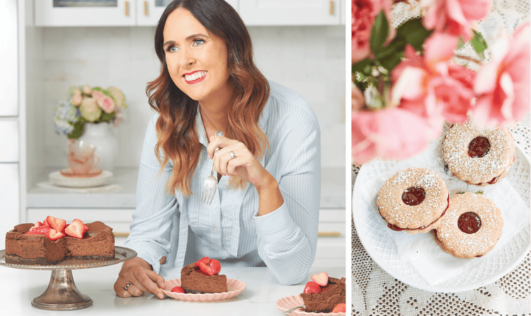 'Bigger Bolder Baking' creator Gemma Stafford showcasing a delicious treat.