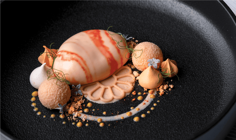 Inspired by the Pantone Color of the Year 2024, PANTONE 13-1023 Peach Fuzz, the Pelican Hill Resort Culinary Team crafted a Peaches n Cream dessert incorporating TEALEAVES Peach Fuzz Blend.
