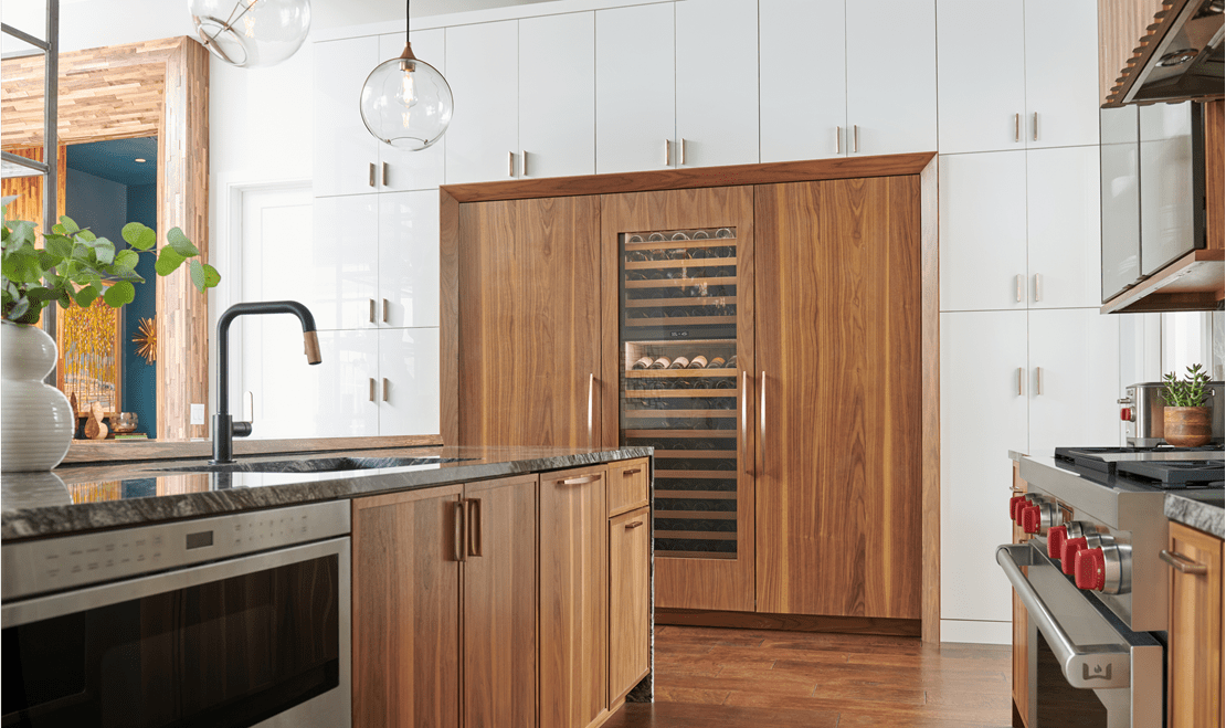 This Designer Wine Series Refrigerator with a panel-ready design seamlessly blends into any location within your home.