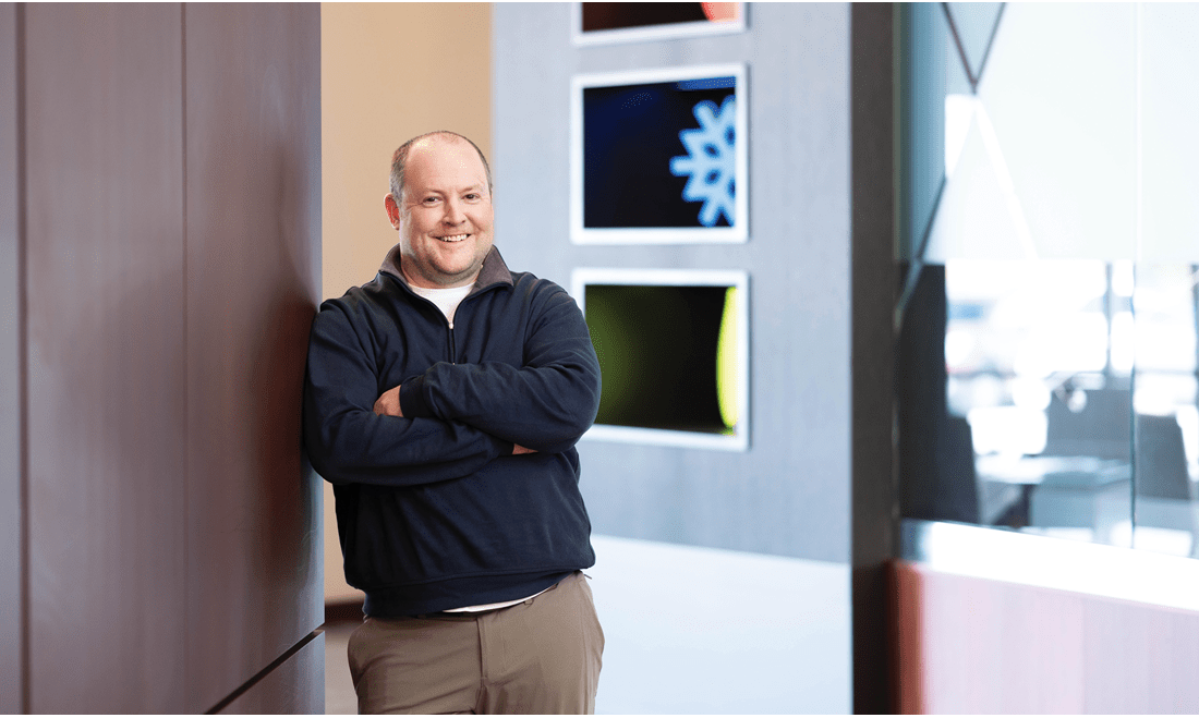 Greg Beal posed at the Sub-Zero, Wolf, and Cove Global Campus located in Fitchburg, Wisconsin.