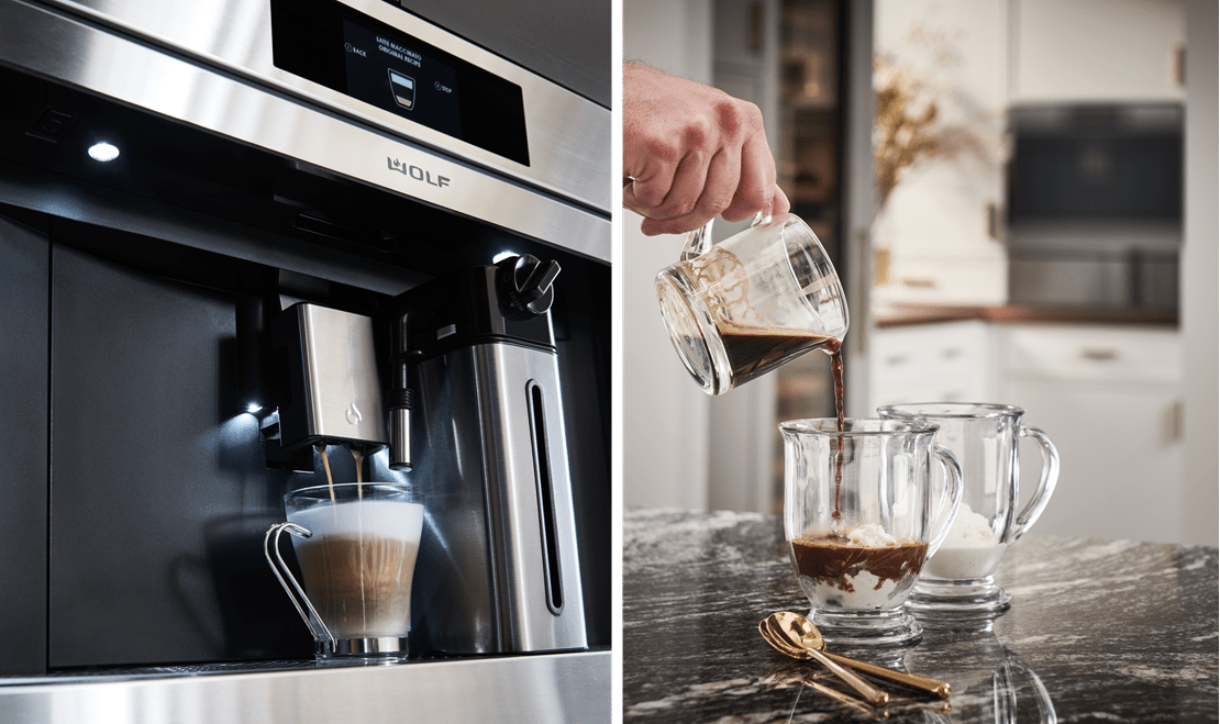 Sub-Zero, Wolf, and Cove's new Built-In Coffee System has an insulated milk container, which makes cleaning easier.