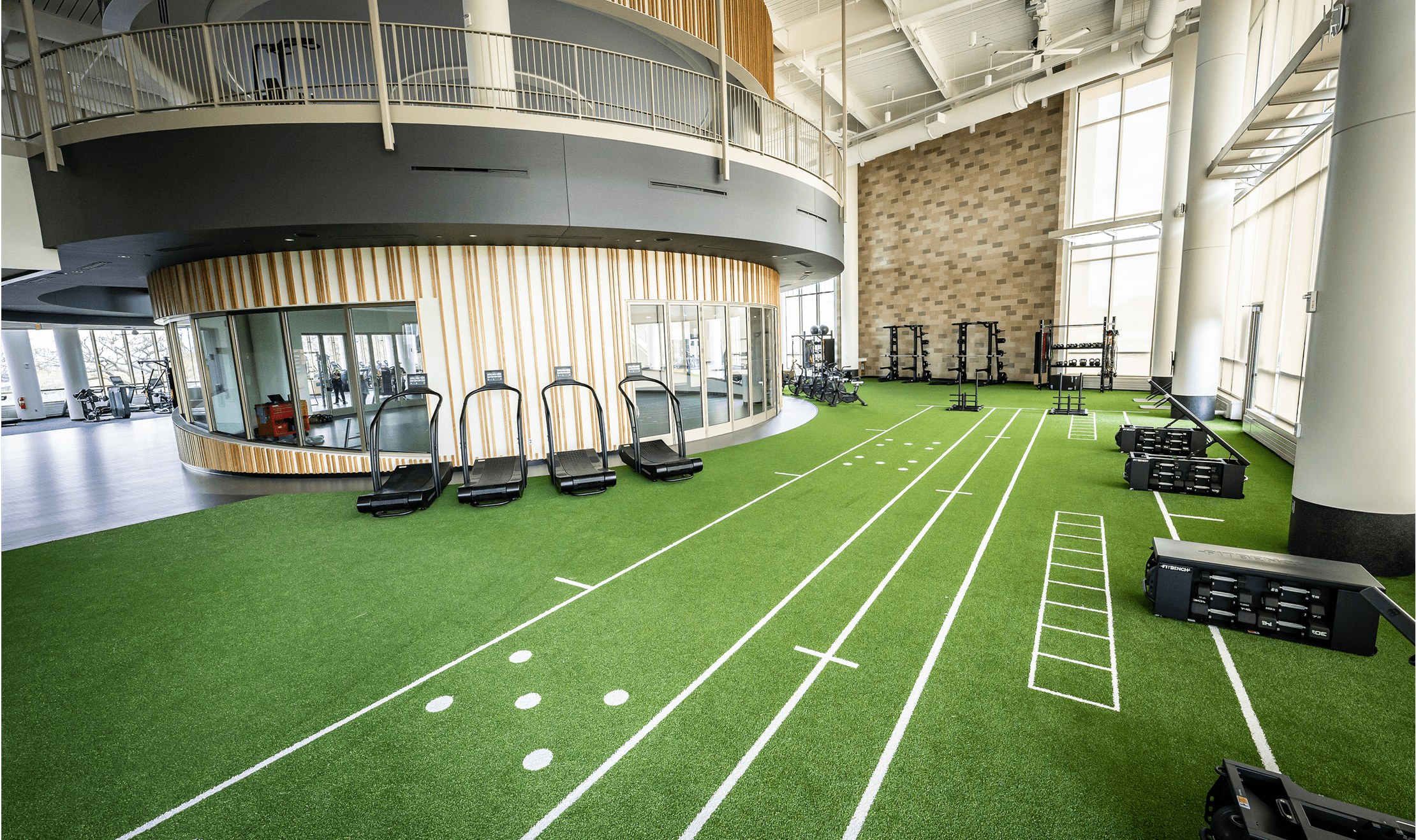 The Bakke Recreation & Wellness Center contains four floors of new equipment as well as full-size basketball areas.