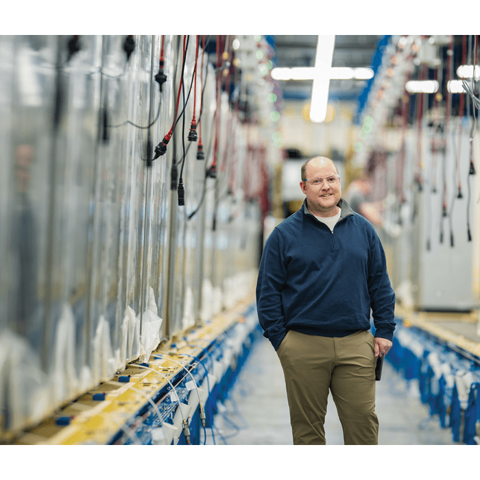 Sub-Zero, Wolf, and Cove employee, Greg Beal, posed at the Innovation Center in Fitchburg, Wisconsin.