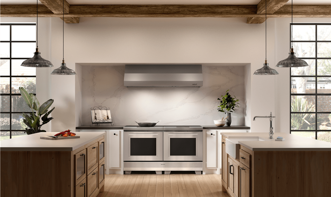 Dual installation kits allow for two 30-inch ranges to be combined into one seamless package that is striking in any kitchen.