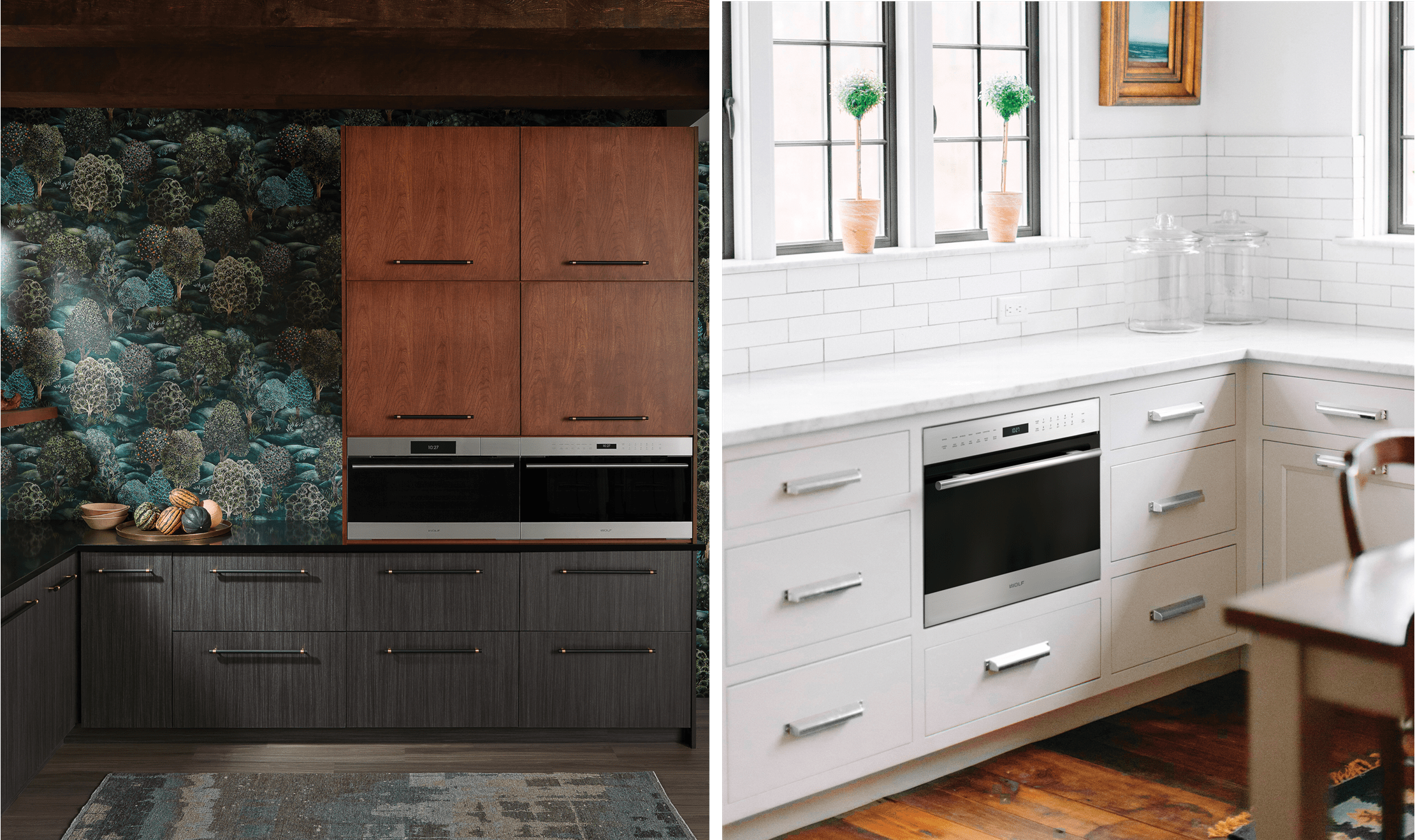 Wolf Appliances' Speed Oven multiple uses can help keep meals warm, cook perfect popcorn, and bake and roast quicker.