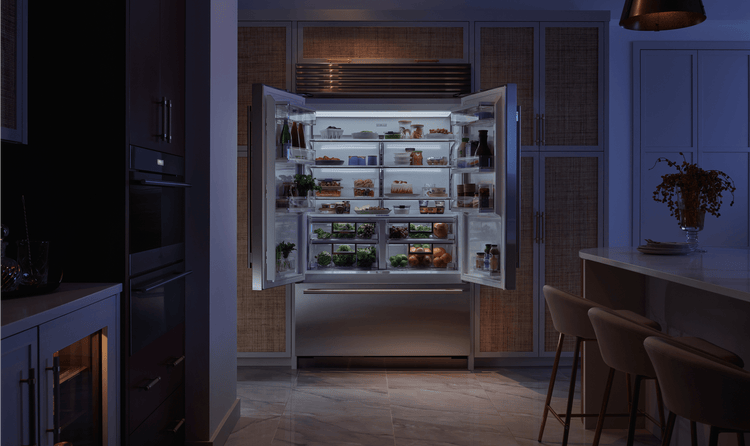 Sub-Zero fridges have Split Climate Intelligent Cooling System which allow for two zones to be independently controlled.