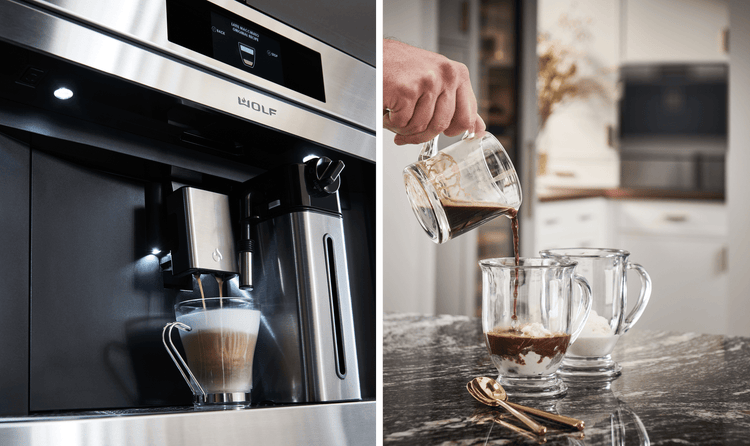 Sub-Zero, Wolf, and Cove's new Built-In Coffee System has an insulated milk container, which makes cleaning easier.