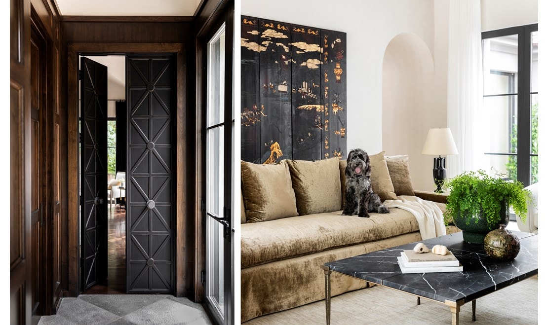 The living room is prominently displayed while presenting the utmost elegance.