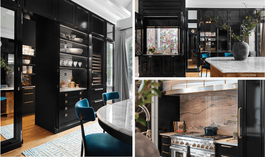 Additional perspectives of Fitzgerald's kitchen featuring unique storage designs that make her kitchen a staple.