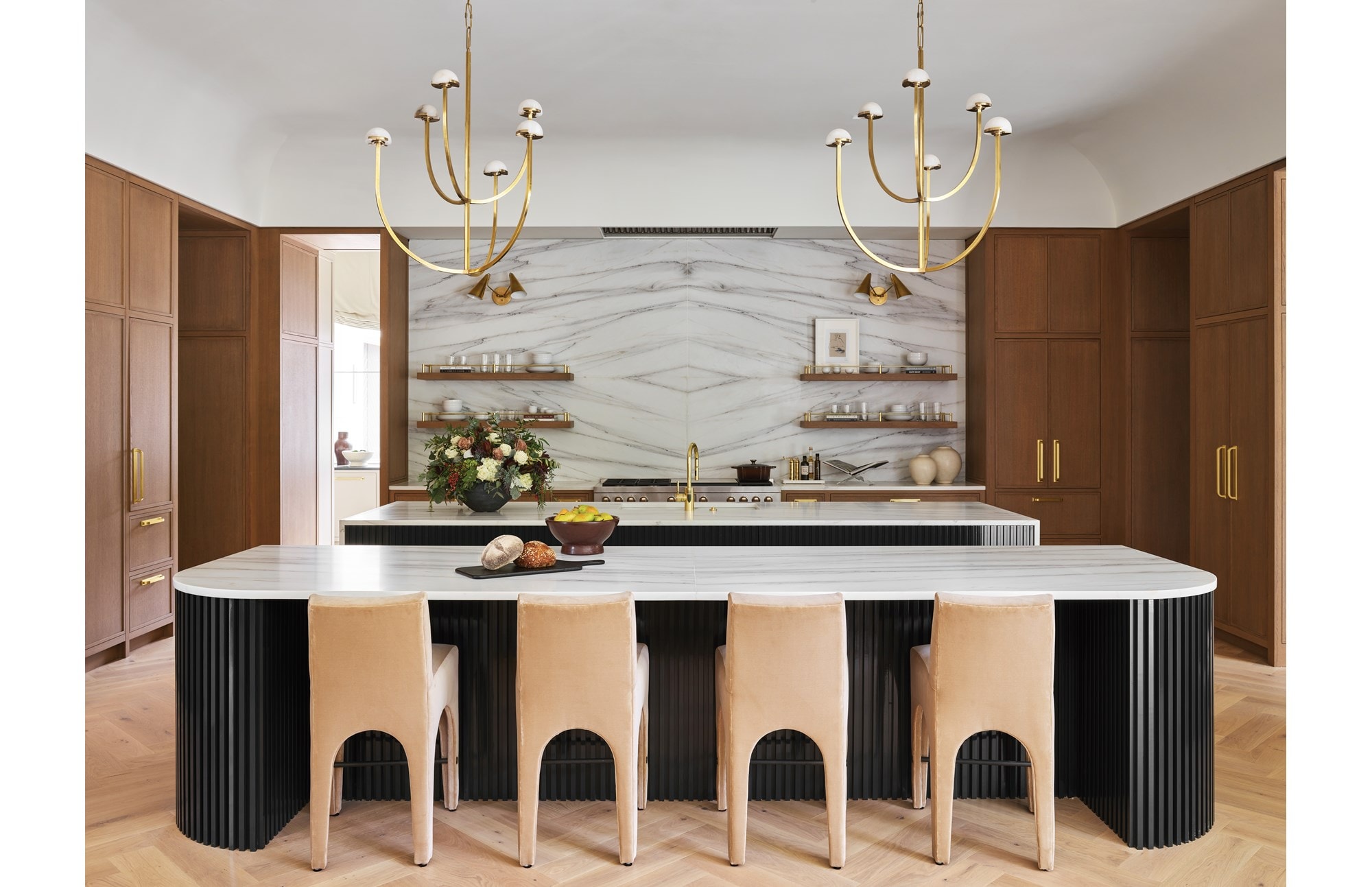 Over 20 interior designers were allowed to design different rooms in this 12,500-square-foot home in Atlanta, Georgia.