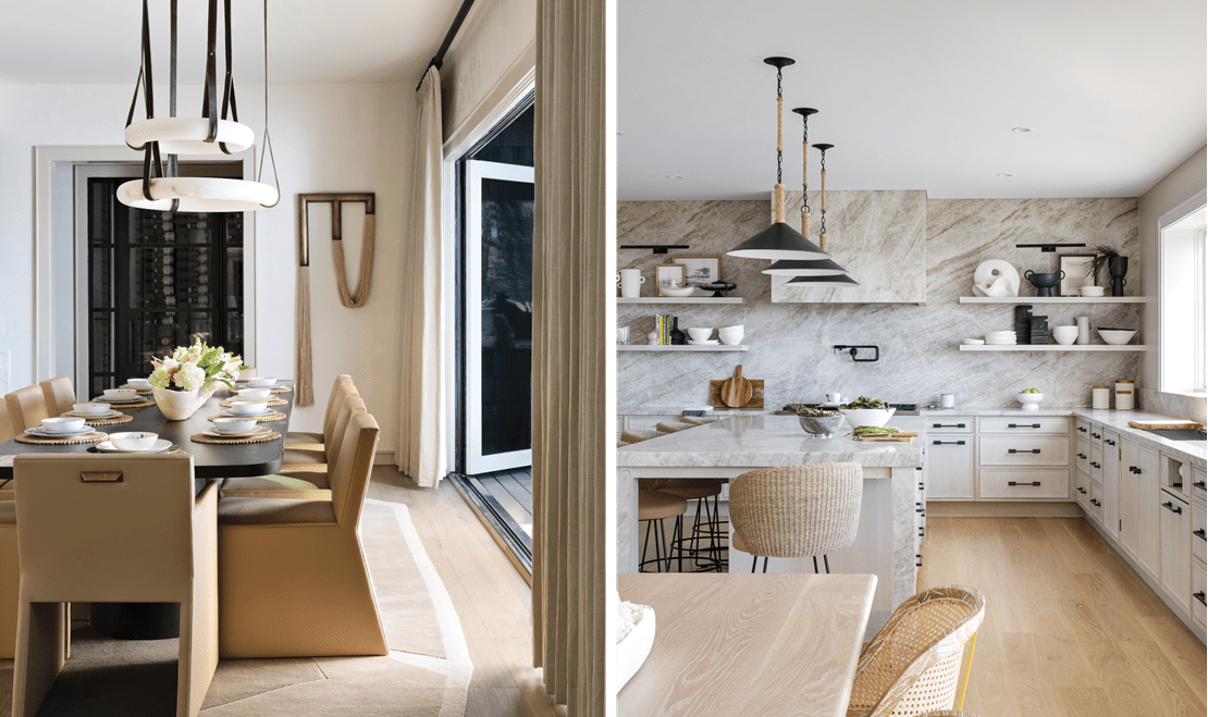 Whether it is your kitchen or living room, lighting can always be used to build whatever mood you'd like in your spaces.