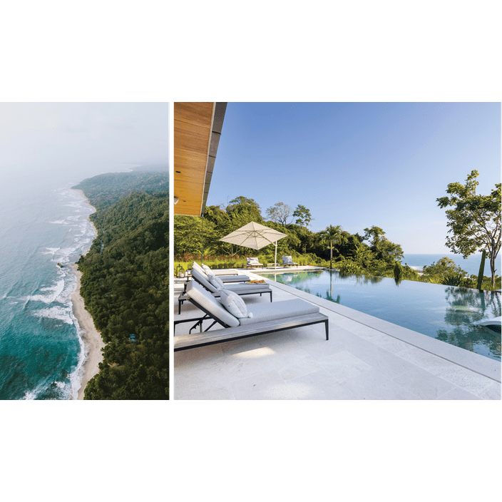 Santa Teresa, a small fishing village in Costa Rica, has beautiful resorts and long stretches of white-sand beach.