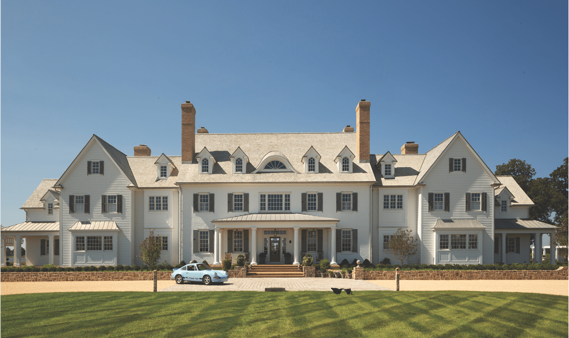 This estate on Maryland's eastern shore covers over forty-four thousand square feet of impressive craftsmanship and care.