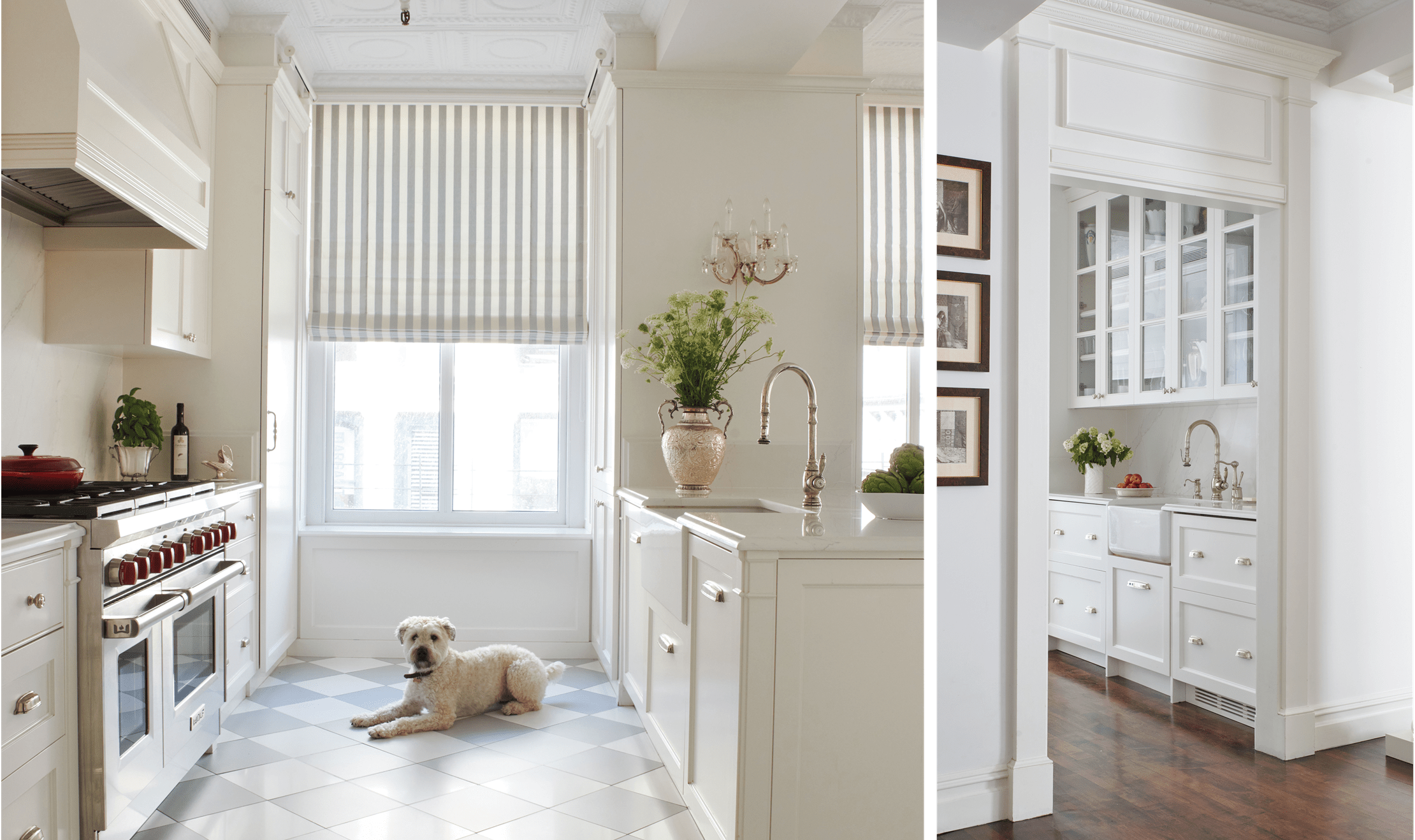 3rd place, Elizabeth Steimberg's New York, New York kitchen featuring Sub-Zero and Wolf appliances.