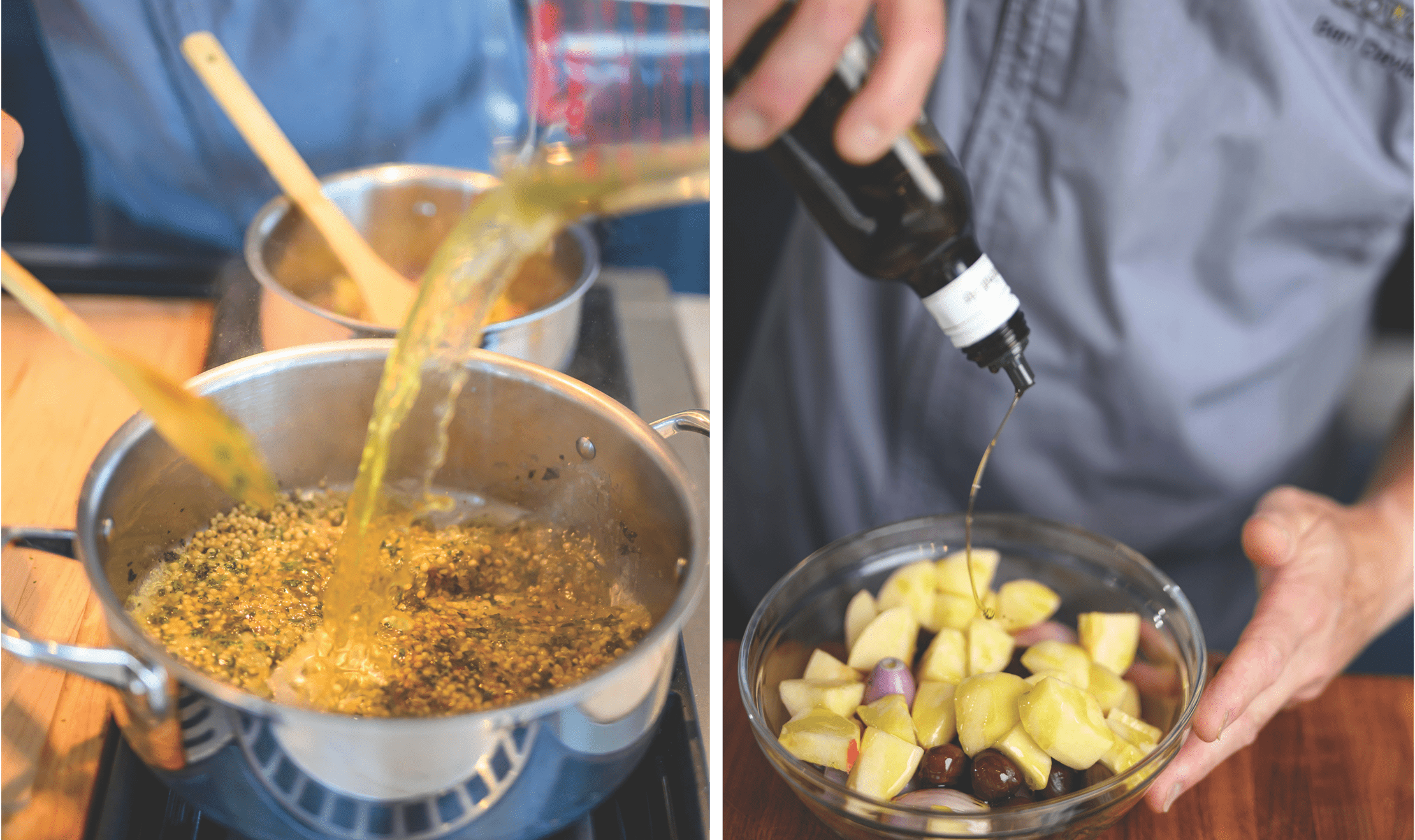 Coming from a lineage of teachers, Davis' favorite part of being a Sub-Zero, Wolf, and Cove chef is speaking with customers.