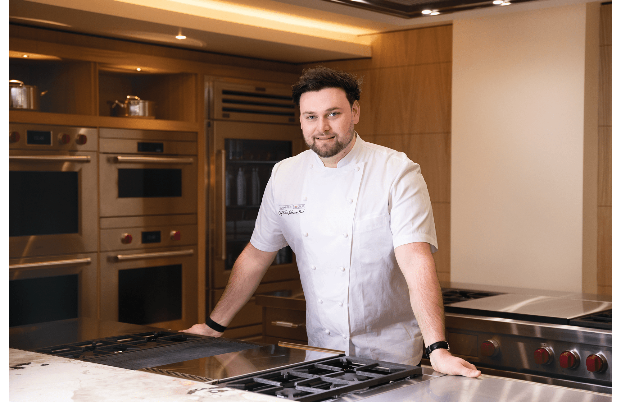 Sub-Zero Corporate Chef Elliot Johnson-Paul at the Knightsbridge, London, Sub-Zero and Wolf showroom.