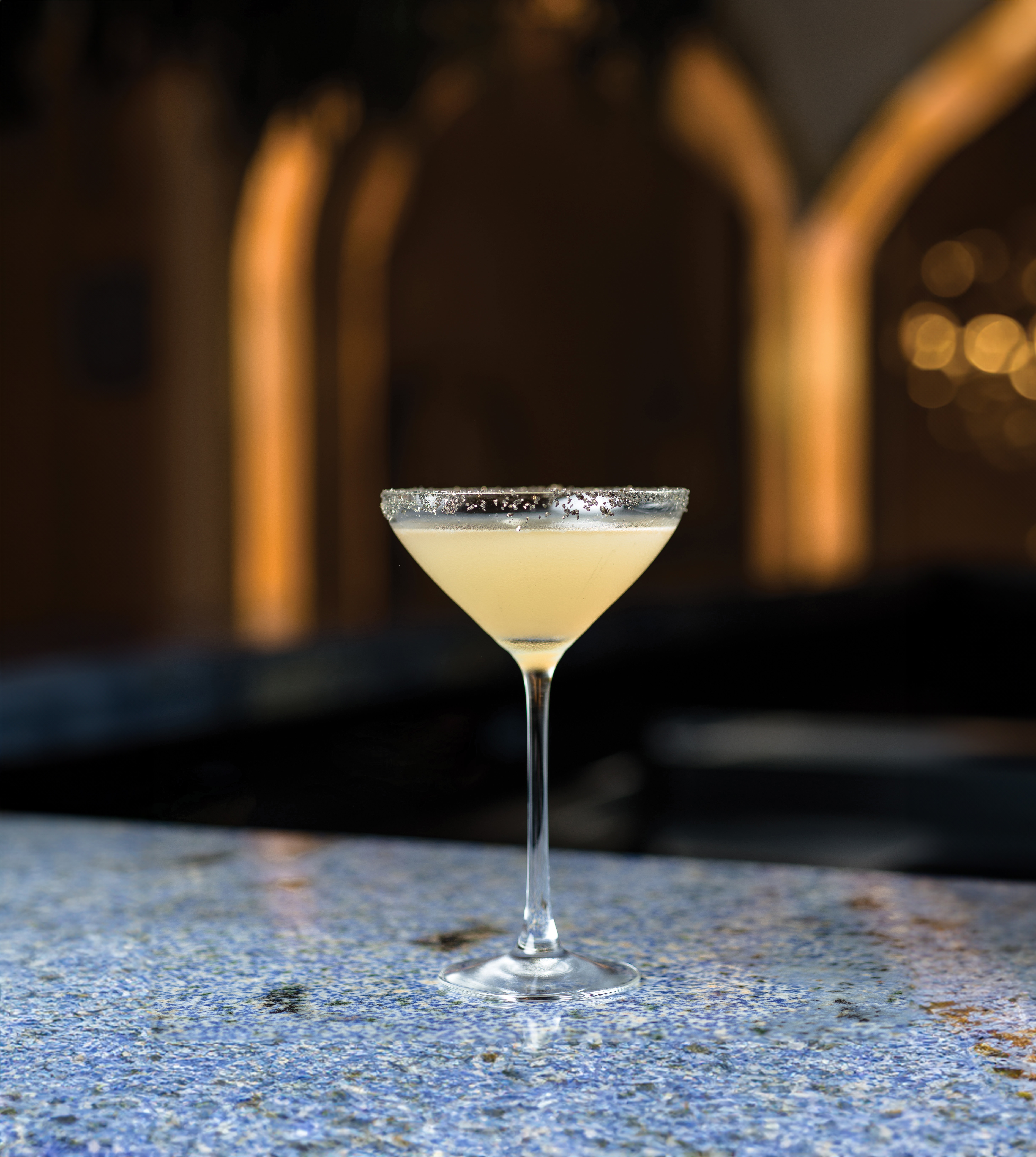 The Golden Hour Margarita recipe includes honey syrup and Clase Azul Tequila Gold.