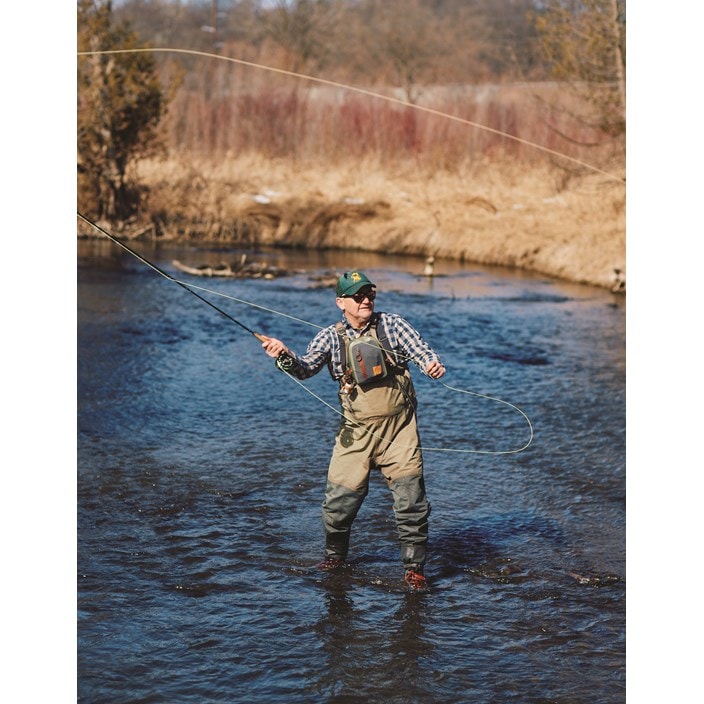 Chesebro fly-fishes in his leisure time