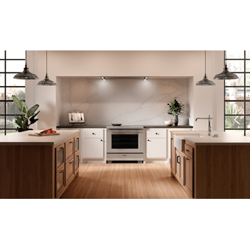 The Wolf Induction Range has been redesigned, which provides a polished alternative to Wolf's Professional Range.