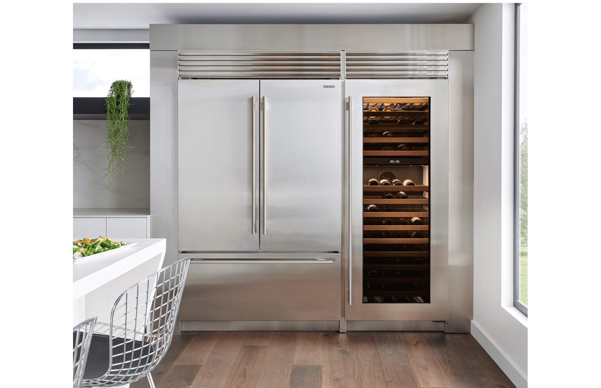 Sub-Zero Wine Storage Refrigerators have the ideal conditions for any design need in the kitchen or other space.