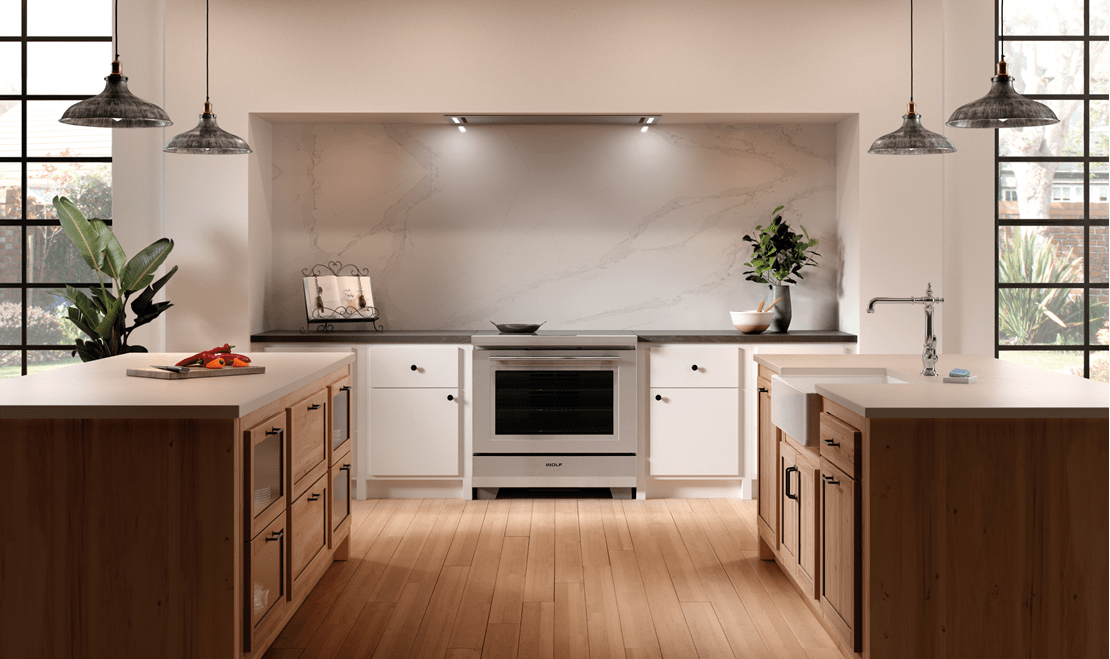The Wolf Induction Range has been redesigned, which provides a polished alternative to Wolf's Professional Range.
