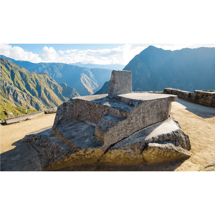 The Sacred Stone located at Machu Picchu in Urubamba Province, Peru. Some say it holds a positive energy surrounding it.
